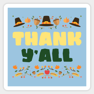 Thanksgiving Pilgrims Thankful Sticker